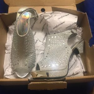 Silver heels